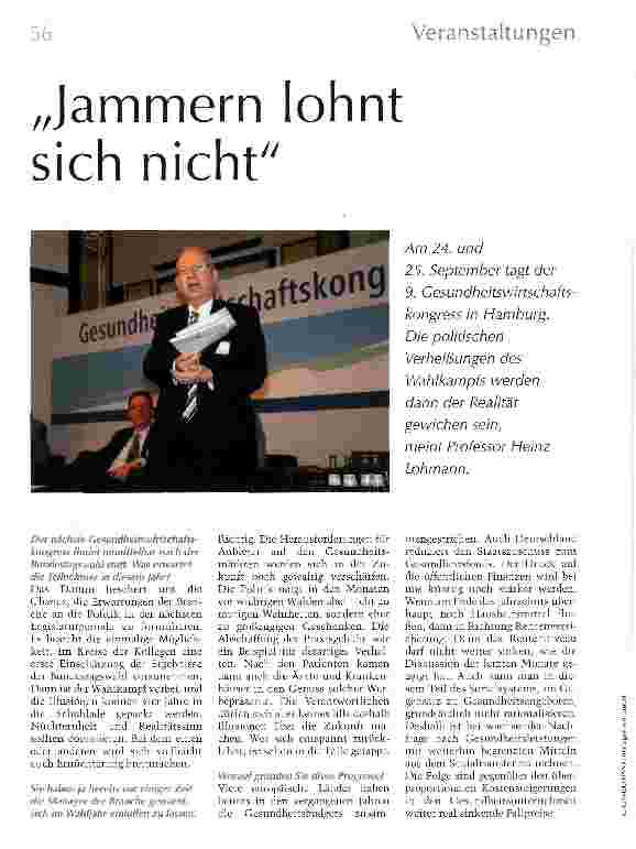 Vorschauseite 1: Jammern lohnt sich nicht