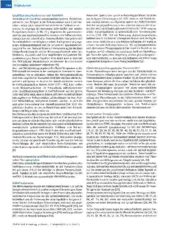 Vorschauseite 5: Entwicklung und Einsatz der Physiotherapie in der Palliativversorgung - Eine systematische Literaturanalyse