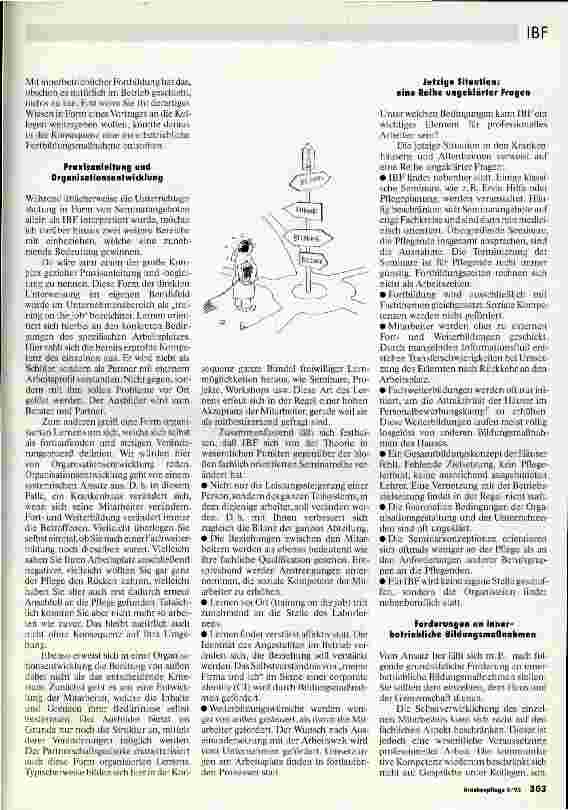Vorschauseite 2: Innerbetriebliche Fortbildung - ein Stützpfeiler für Professionalität