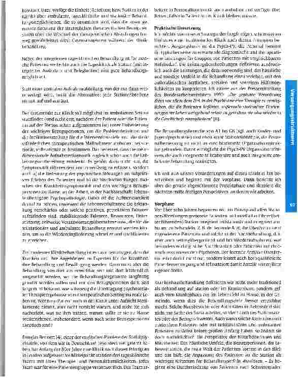 Vorschauseite 3: Wandel als Chance - neue Wege in der psychiatrischen Krankenhausversorgung