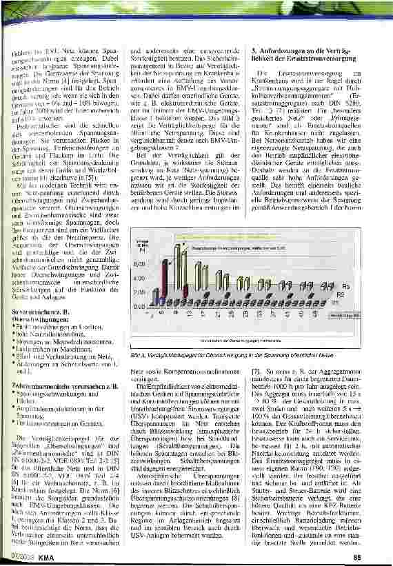 Vorschauseite 2: Sicherheitsmanagement in der Krankenhausstromversorgung Verträglichkeit der Netzspannung, Netzanalyse