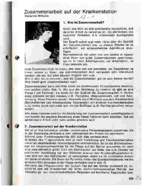 Vorschauseite 1: Zusammenarbeit auf der Krankenstation