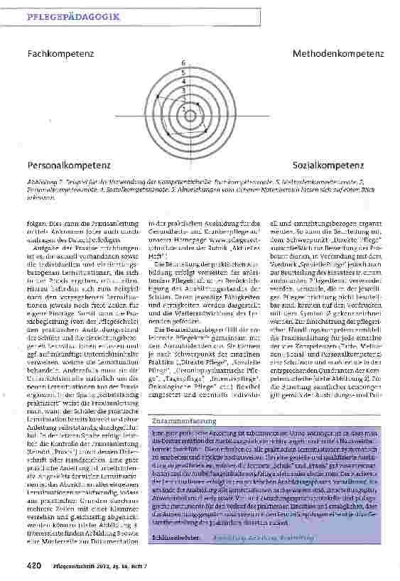 Vorschauseite 3: Die bundeseinheitlichen Ausbildungsund Prüfungsverordnungen für die Berufe in der Krankenpflege sowie für den Beruf der Altenpflegerin und des Altenpflegers schreiben vor, dass di…