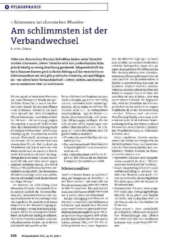 Vorschauseite 1: Am schlimmsten ist der Verbandwechsel