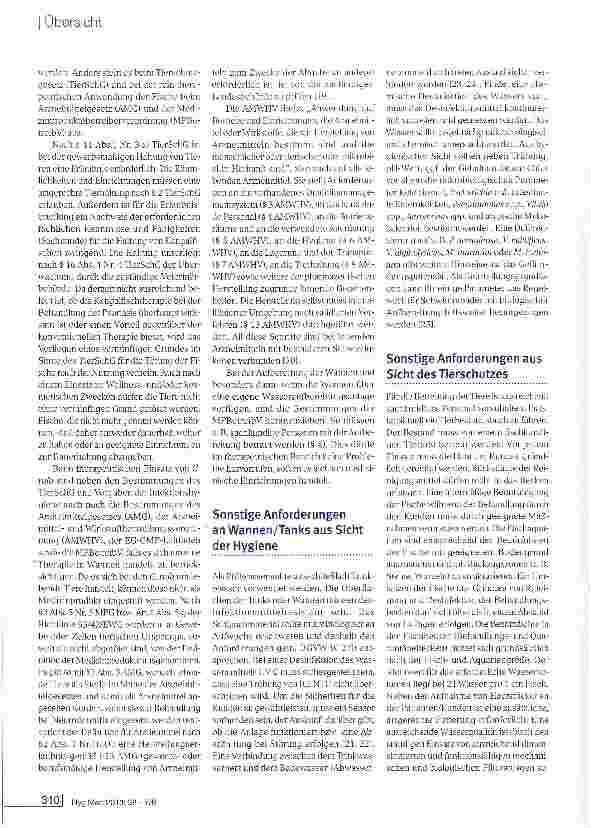 Vorschauseite 5: Hygienische, veterinärmedizinische und rechtliche Aspekte zum Einsatz von Kangalfischen am Menschen