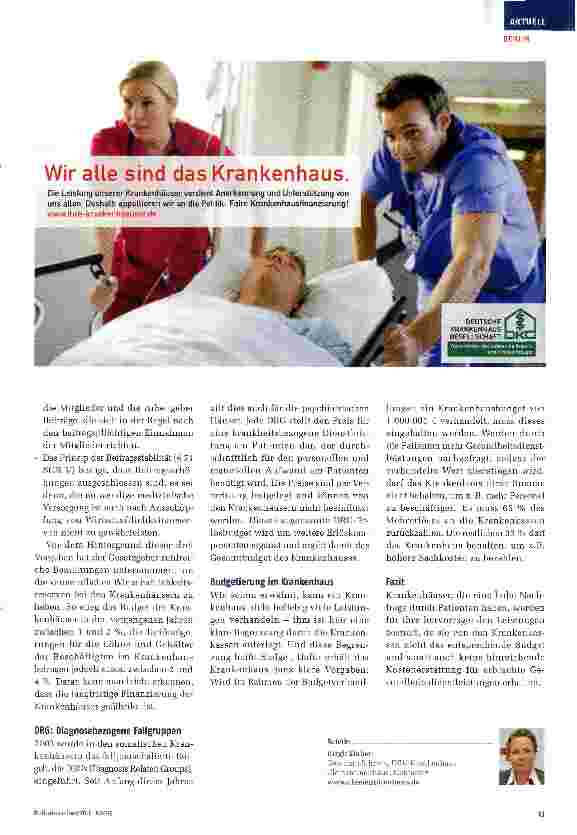 Vorschauseite 2: Woher kommt eigentlich das Geld für das Krankenhaus?