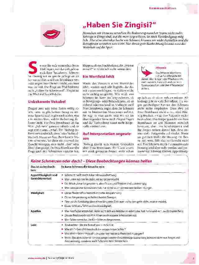 Vorschauseite 1: Haben Sie Zingisi?