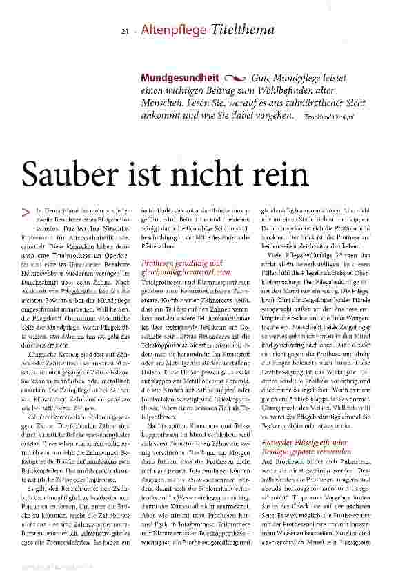 Vorschauseite 2: Sauber ist nicht rein