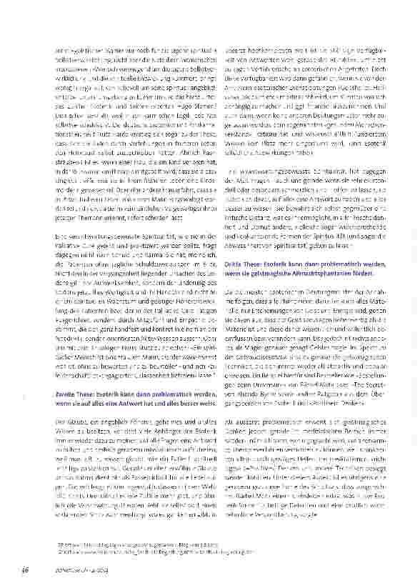 Vorschauseite 3: Verantwortungsvolle Spiritualität und Esoterik Versuch einer Grenzziehung