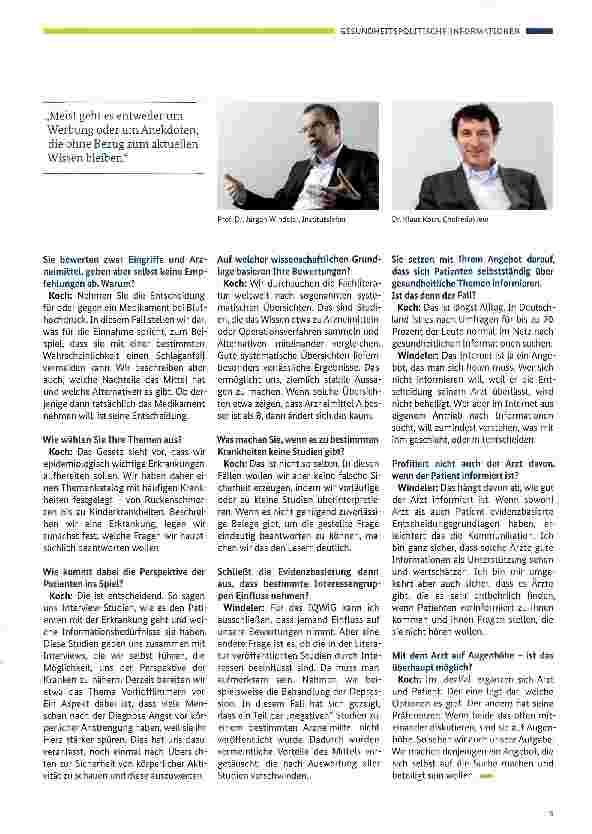 Vorschauseite 2: Wir sehen uns als Wegweiser