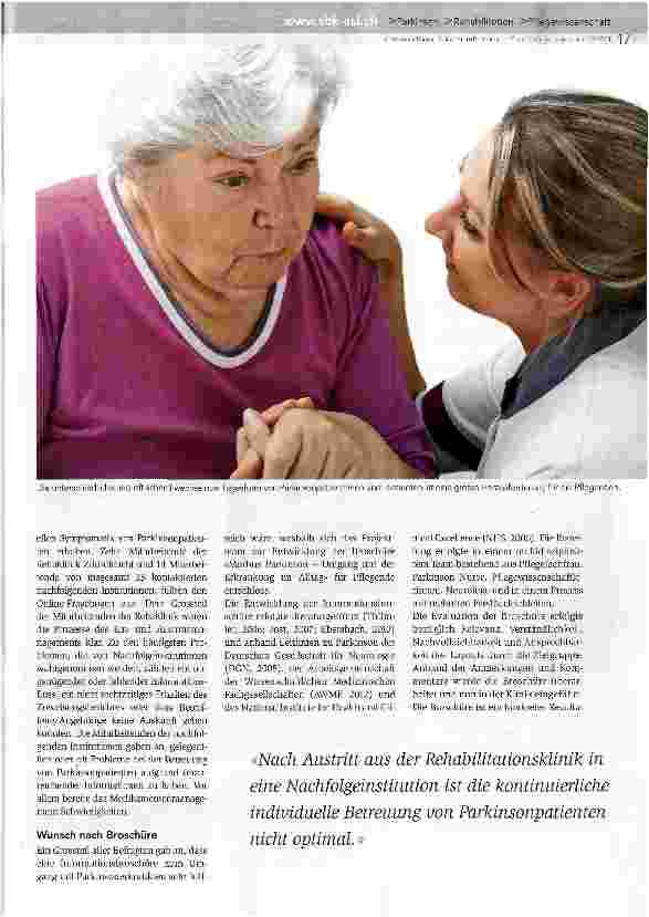 Vorschauseite 2: Individuelle Pflege für Parkinsonpatienten