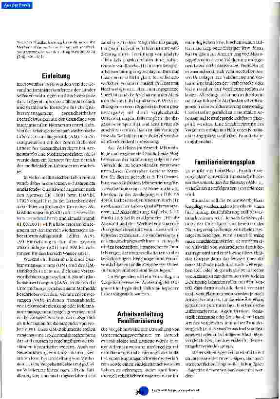 Vorschauseite 2: Methodenumstellung in einem akkreditierten hygienisch-mikrobiologischen Labor