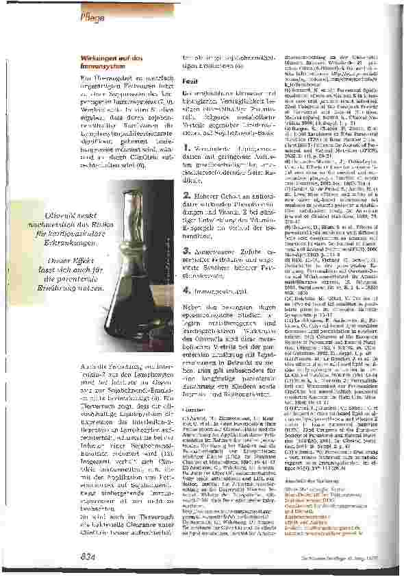 Vorschauseite 3: Metabolische Vorteile olivenölhaltiger Parenteralia