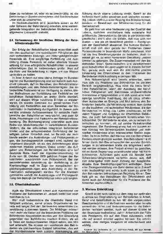 Vorschauseite 4: Rehabilitation - eine Aufgabe der Gemeinschaft