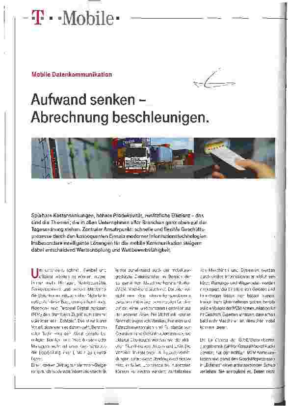 Vorschauseite 1: Aufwand senken - Abrechnung beschleunigen