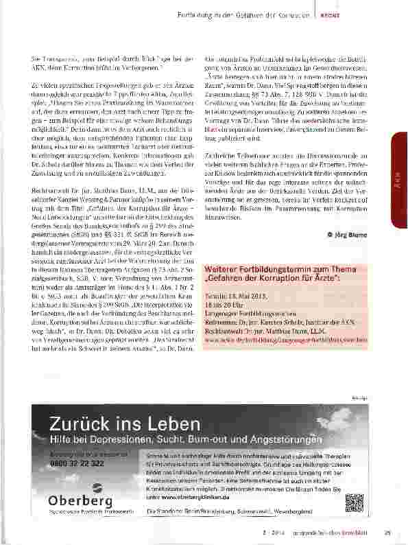 Vorschauseite 2: Was heißt hier bestechlich...?