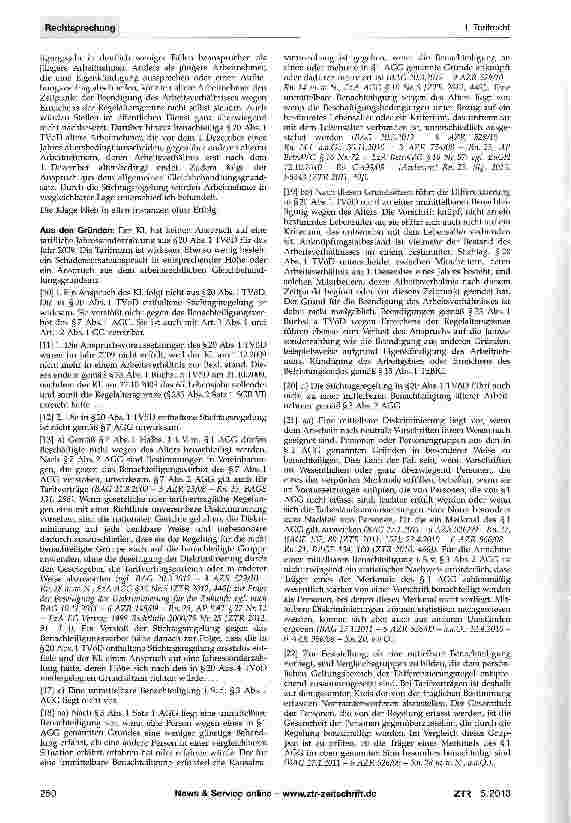 Vorschauseite 2: Tarifliche Jahressonderzahlung (TVöD) -Altersdiskriminierung