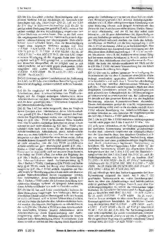 Vorschauseite 3: Tarifliche Jahressonderzahlung (TVöD) -Altersdiskriminierung