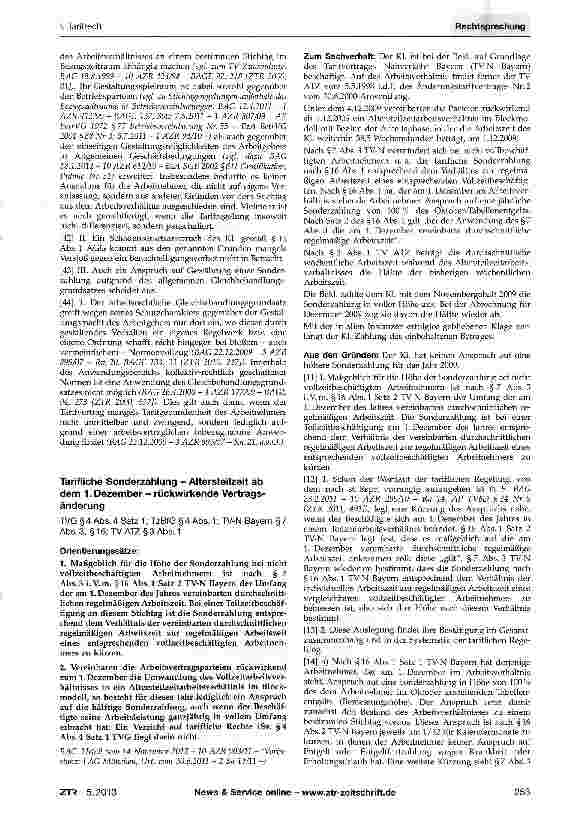 Vorschauseite 5: Tarifliche Jahressonderzahlung (TVöD) -Altersdiskriminierung