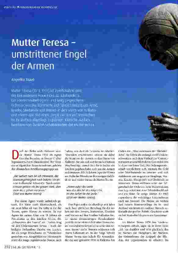 Vorschauseite 1: Mutter Teresa - umstrittener Engel der Armen
