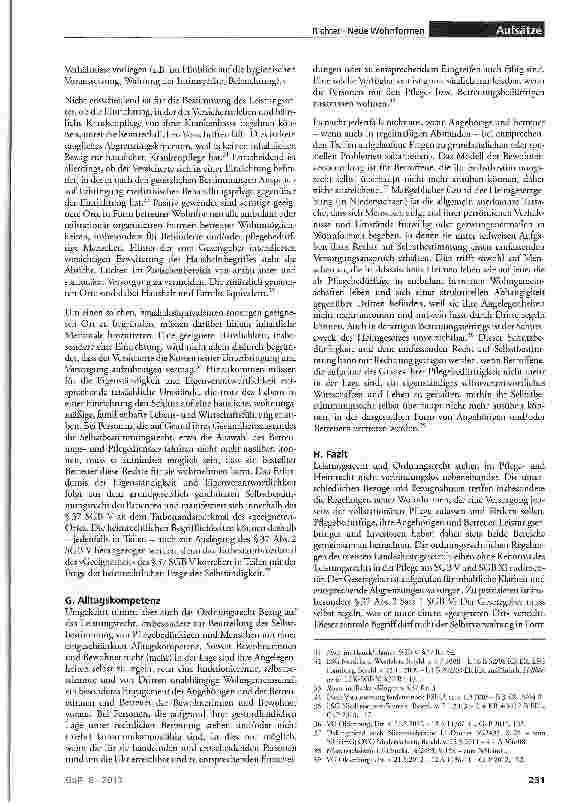 Vorschauseite 6: Die Wohngemeinschaften und Wohngruppen im Spannungsfeld von Ordnungsund Leistungsrecht