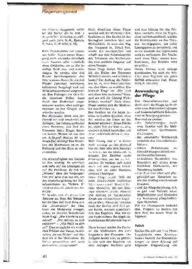 Vorschauseite 3: Visionsworkshop für Pflegende