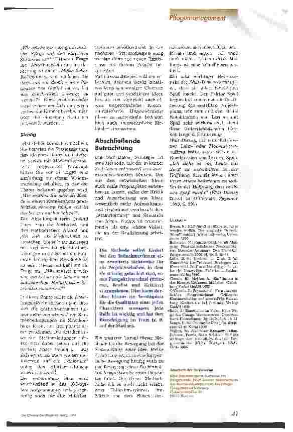 Vorschauseite 4: Visionsworkshop für Pflegende