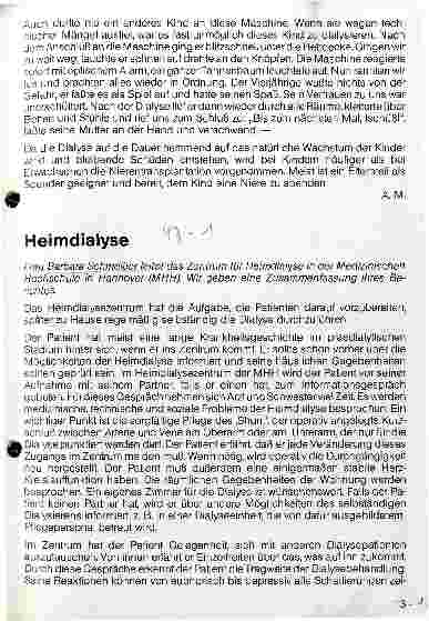 Vorschauseite 1: Heimdialyse