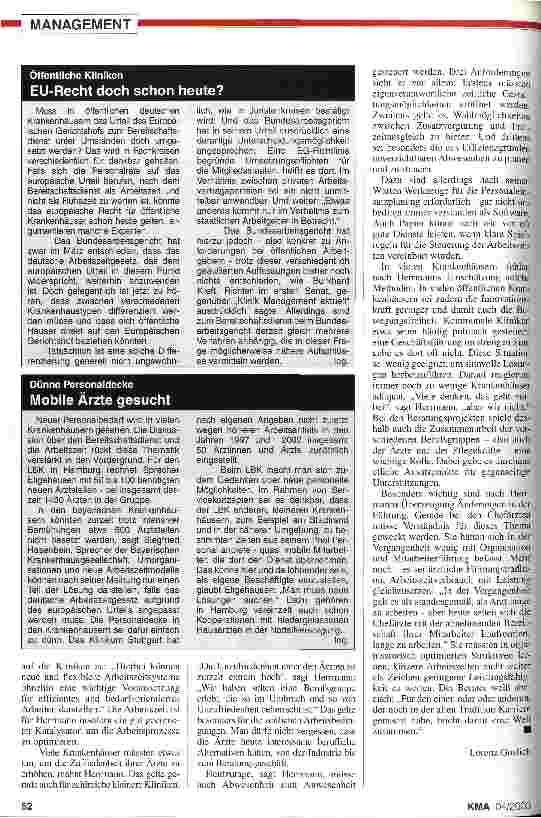 Vorschauseite 3: Bereitschaftsdienst II: Der Kulturbruch
