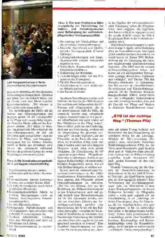 Vorschauseite 2: Verwaltung des Mangels Berliner Pflegekongress