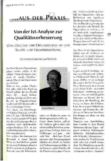 Vorschauseite 1: Von der Ist-Analyse zur Qualitätsverbesserung Vom Umgang der Organisation mit der Selbstund Fremdbewertung