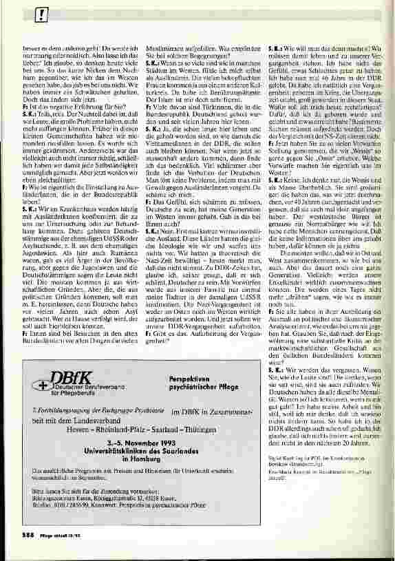 Vorschauseite 4: Von Ost nach West - ein schwerer Weg Interview zu dt-deutschen Verhältnissen mit Sigrid Kuchling