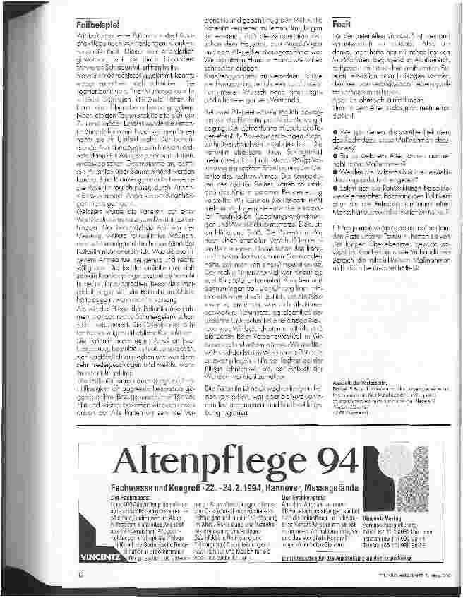 Vorschauseite 3: Rehabilitation - Grenzen und Möglichkeiten aus Sicht der Hauskrankenpflege