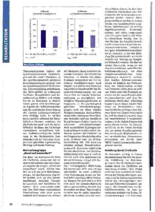 Vorschauseite 3: Das IMBO-Konzept der Paracelsus-Klinikin Bad Gandersheim