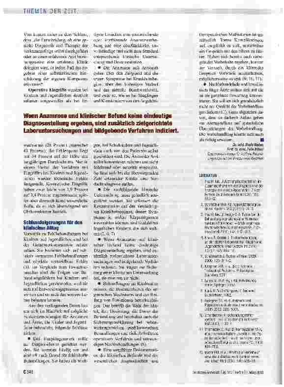 Vorschauseite 3: Pädiater seltener betroffen als andere Fachärzte