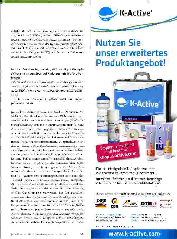 Vorschauseite 3: Evidenz-Update für die Physiotherapie