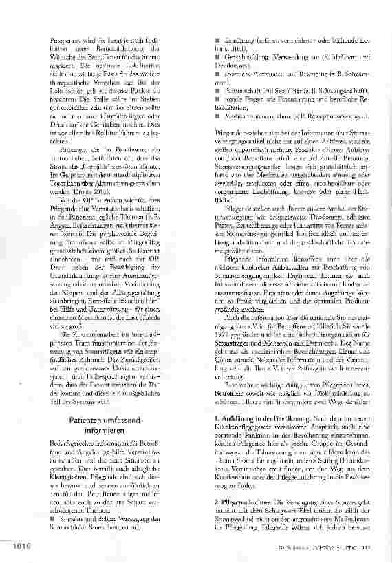 Vorschauseite 2: STOMAVERSORGUNG: DER PATIENT IM MITTELPUNKT?