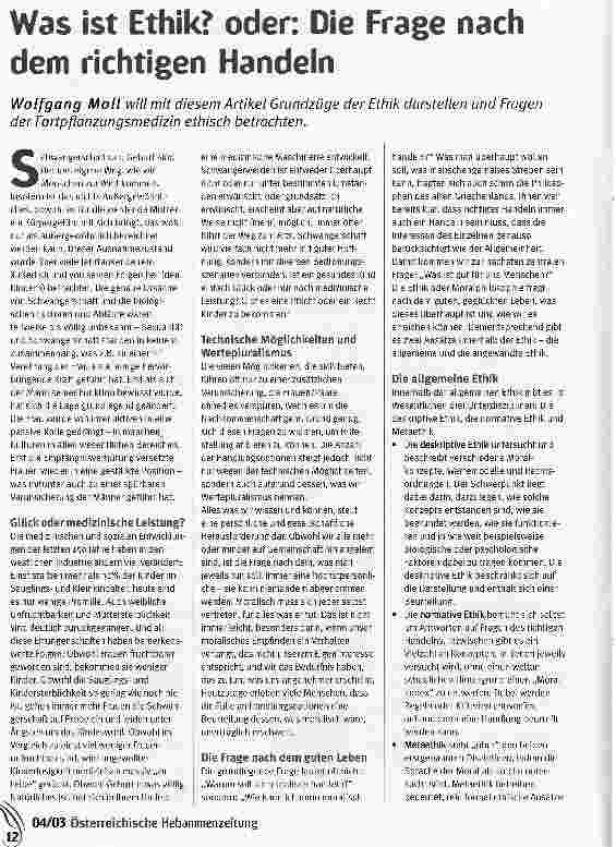 Vorschauseite 1: Was ist Ethik? oder: Die Frage nach dem richtigen Handeln