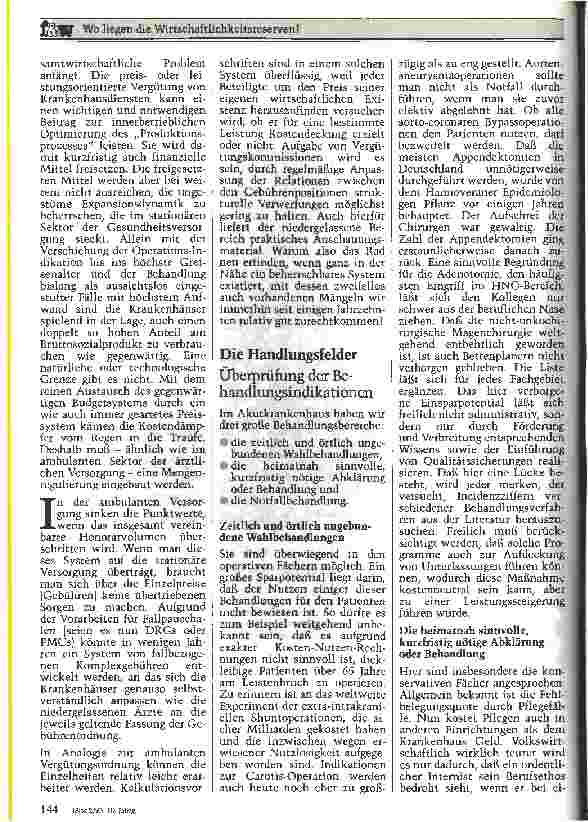 Vorschauseite 4: Wo liegen die Wirtschaftlichkeitsreserven? Krankenhausmanagement