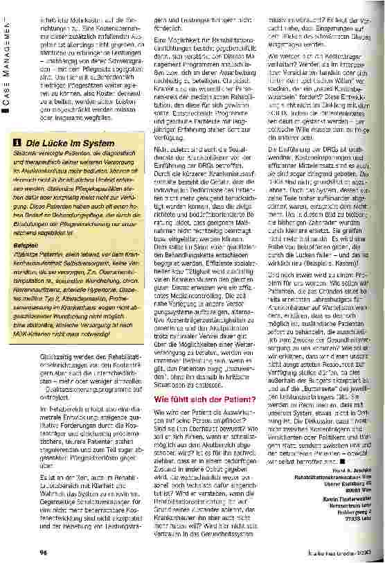 Vorschauseite 3: Kostenverschiebung vorprogrammiert Wer zahlt poststationären Mehraufwand?