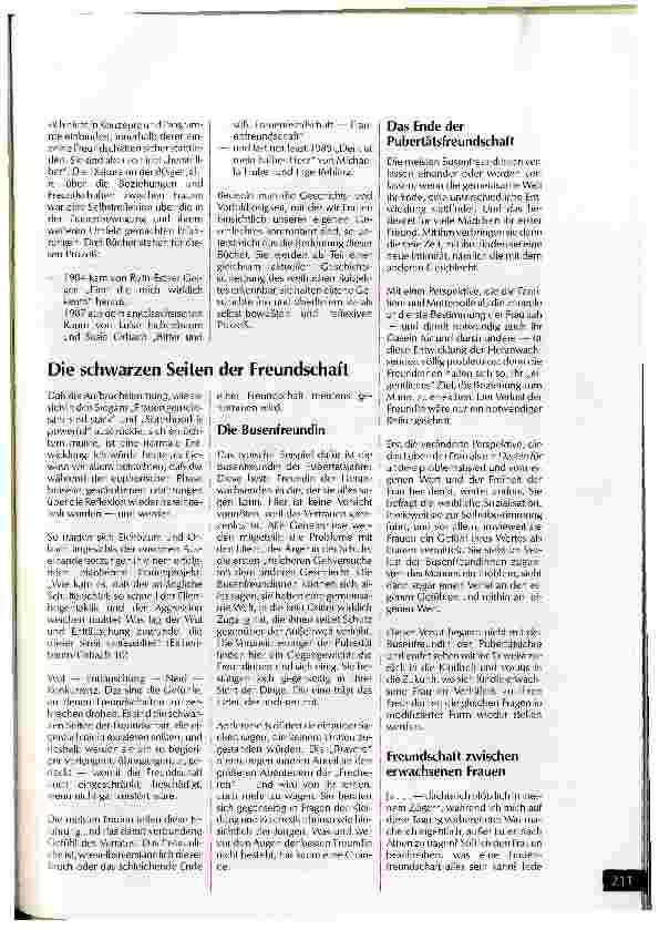 Vorschauseite 2: Das Spiel der Ambivalenzen Liebe und Haß in Freundschaften