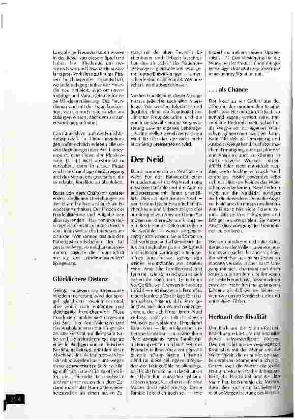 Vorschauseite 5: Das Spiel der Ambivalenzen Liebe und Haß in Freundschaften