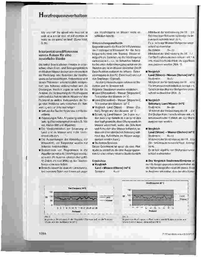 Vorschauseite 3: Zur Komplexität des Herzfrequenzverhaltens während des Aufenthalts im Wasser