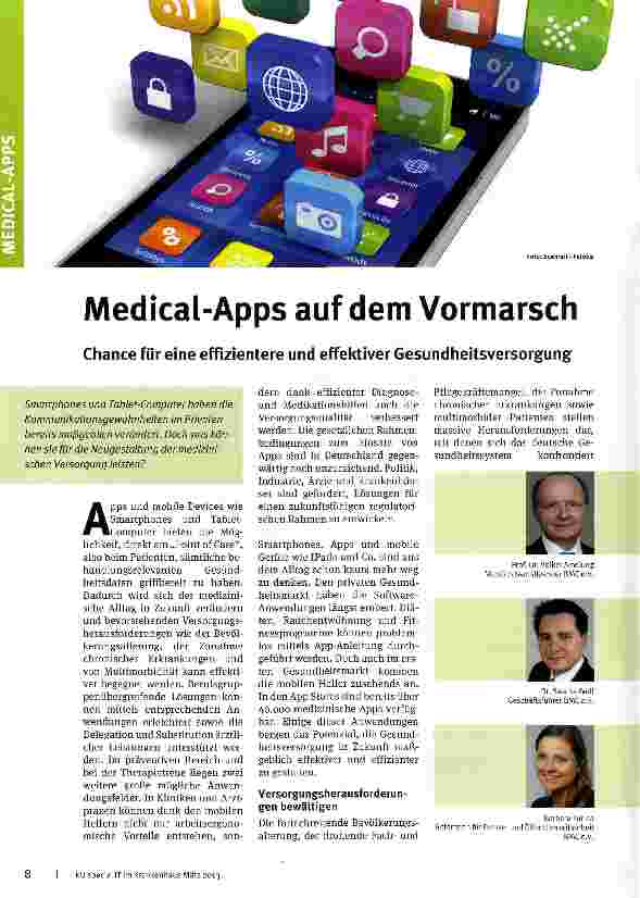 Vorschauseite 1: Medical-Apps auf dem Vormarsch