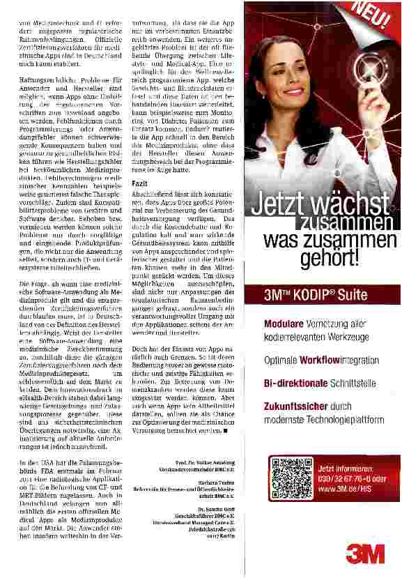 Vorschauseite 4: Medical-Apps auf dem Vormarsch