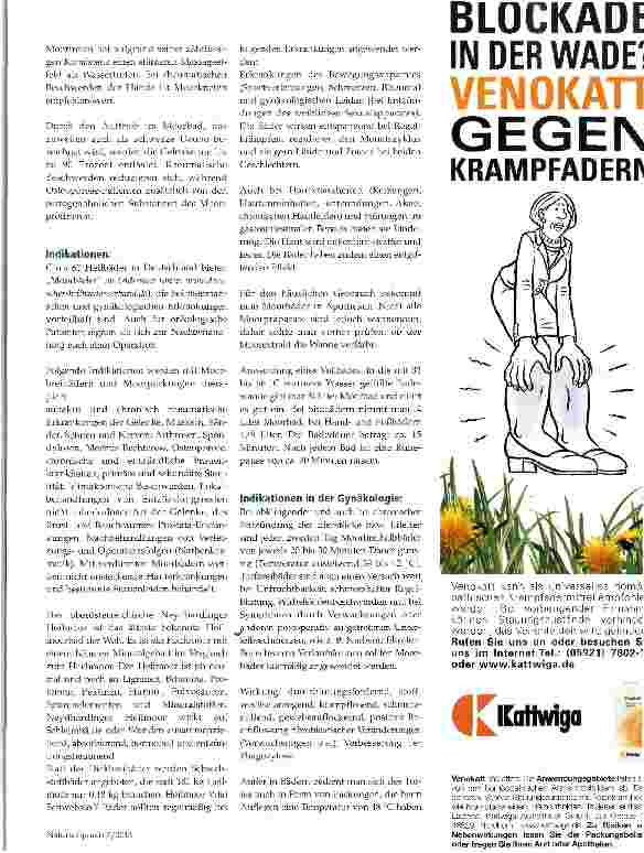 Vorschauseite 3: Das therapeutische Spektrum von Mooranwendungen