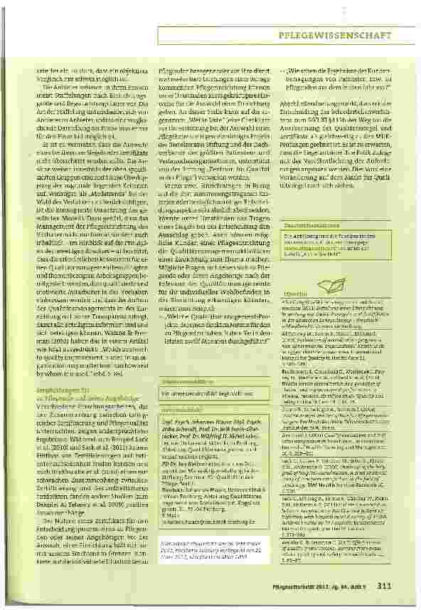 Vorschauseite 4: Qualitätssiegel und Zertifikate in der deutschen Langzeitpflege - ein Überblick