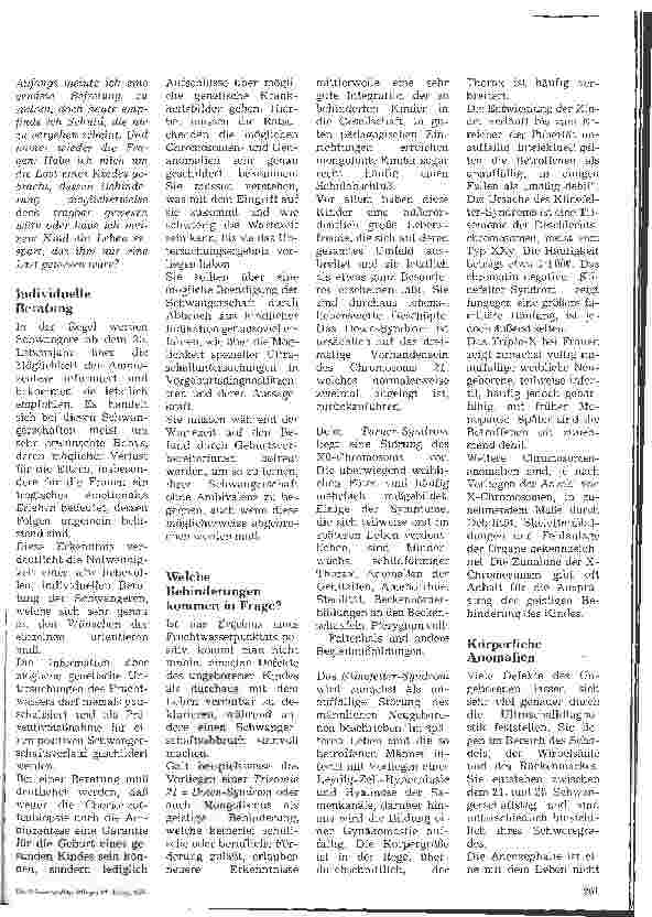 Vorschauseite 2: Nur eine ganz normale Routineuntersuchung? Betrachtung über die vorgeburtliche Diagnostik