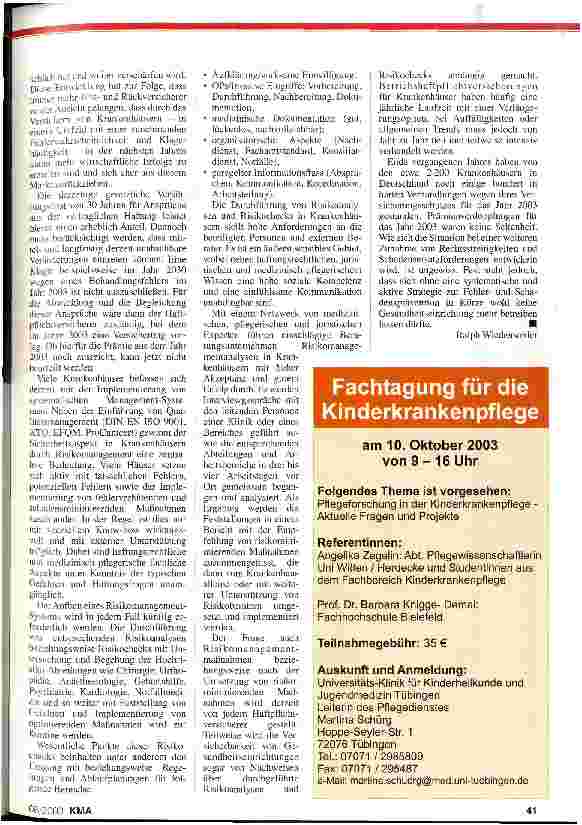 Vorschauseite 2: Risikomanagement als Prophylaxe