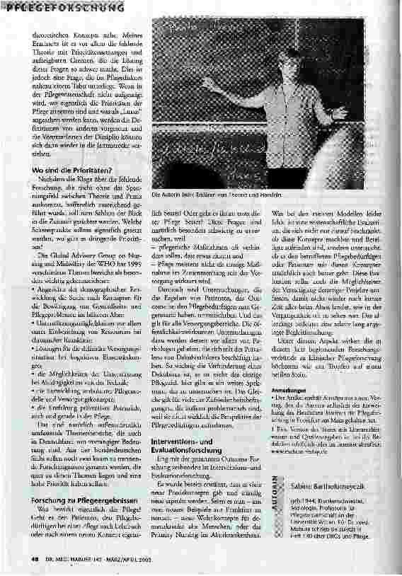 Vorschauseite 4: Zwei Welten Pflegeforschung zwischen Theorie und Praxis